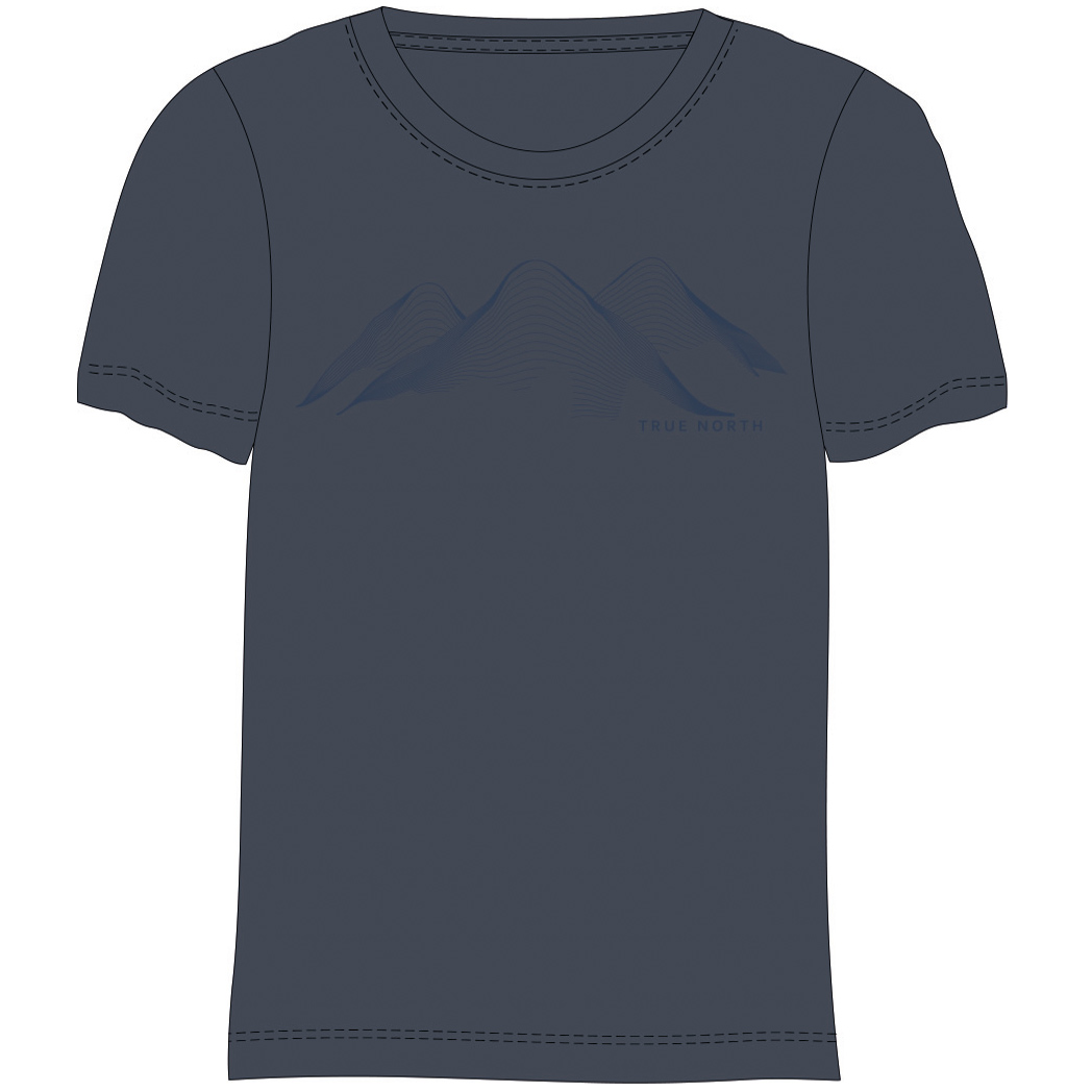TRUE NORTH - Herren T-Shirt Baumwolle, nightsky