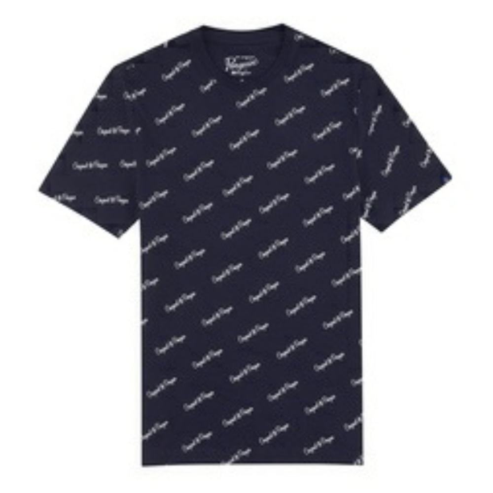 Penguin - LOGO T-Shirt aus Bio Baumwolle, navy