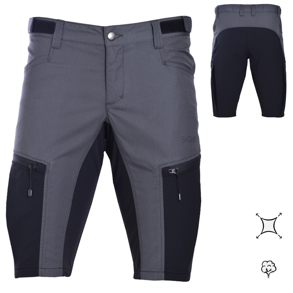 Skratta Active RUNE LS Short Damen | Wander- & Trekkinghose kurz, grau