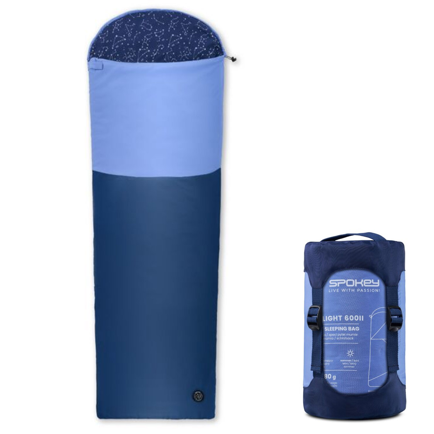 Spokey – Ultraleicht Sommerschlafsack ULTRALIGHT 600II, klein kompr.
