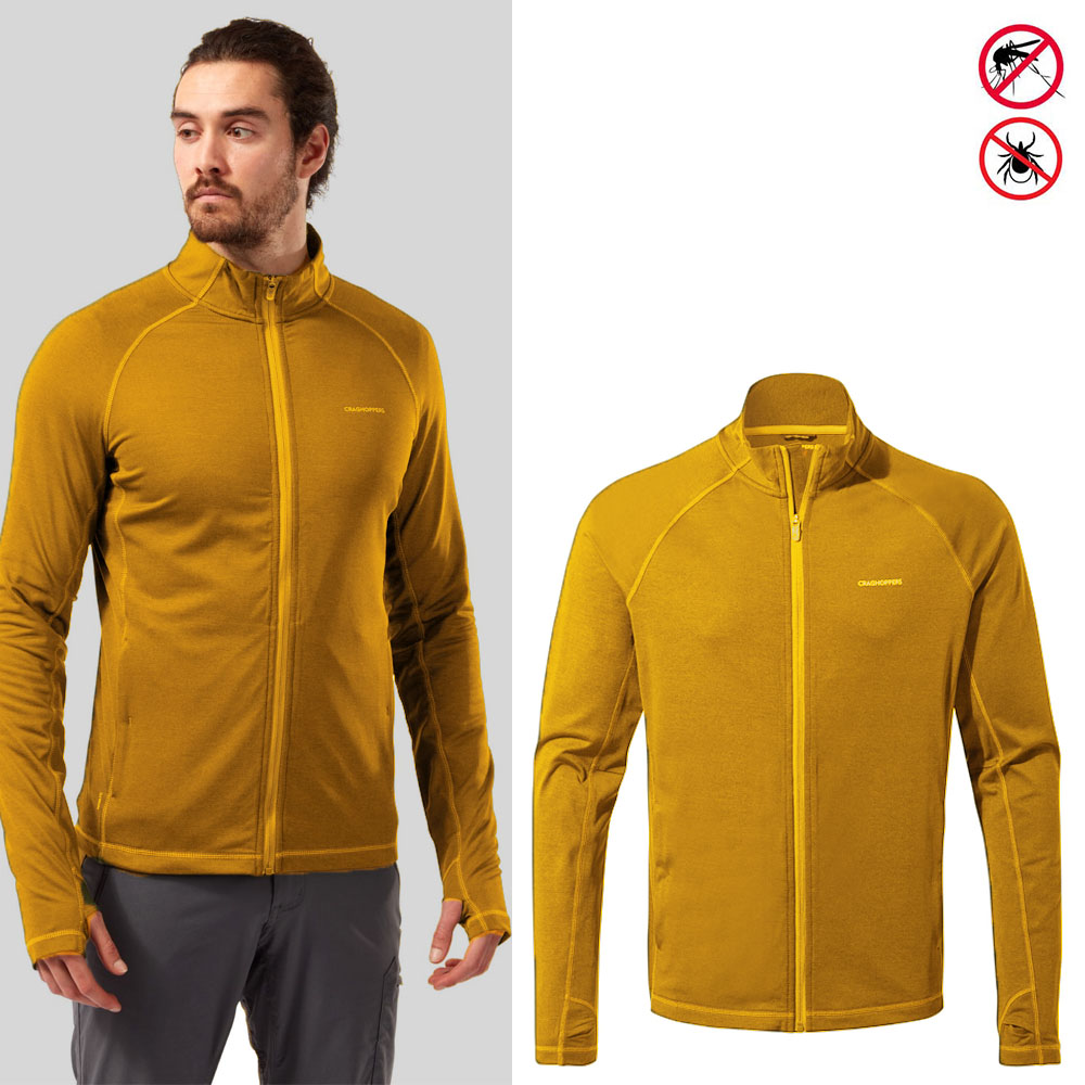 Craghoppers - NosiLife Layton Stretch Jacke - Sportjacke mit UV Schutz - gelb