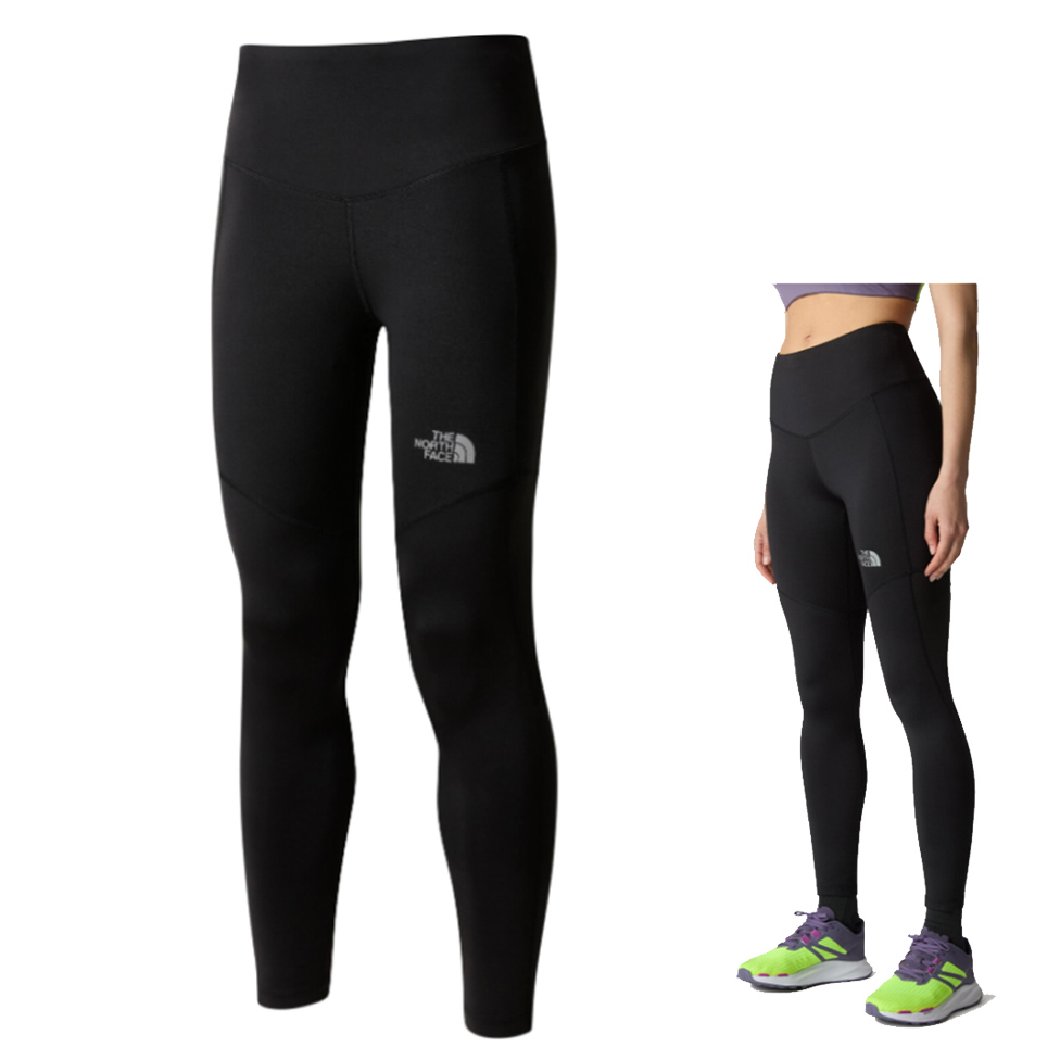 THE NORTH FACE - RUN DAMEN LEGGING Outdoor- Sporthose, schwarz