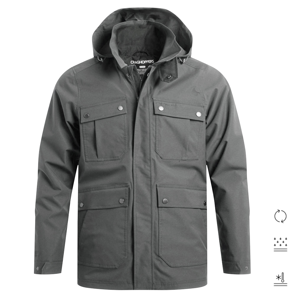 Craghoppers - Sandarac Jacket - Herren Regenjacke Casual, grau