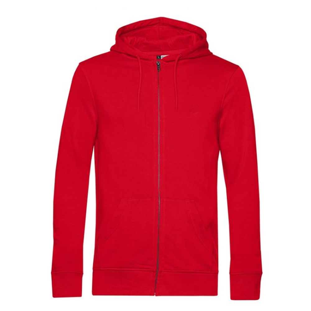 OXIDE - Herren Hoody Kapuzen Pullover Baumwolle, rot