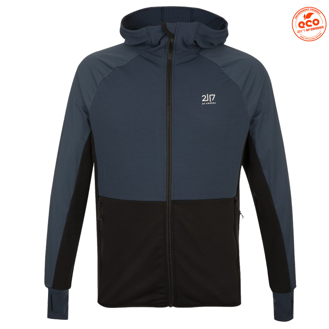 2117 of Sweden - Hybridjacke Vibo Hoodie Herren Outdoorjacke, navy