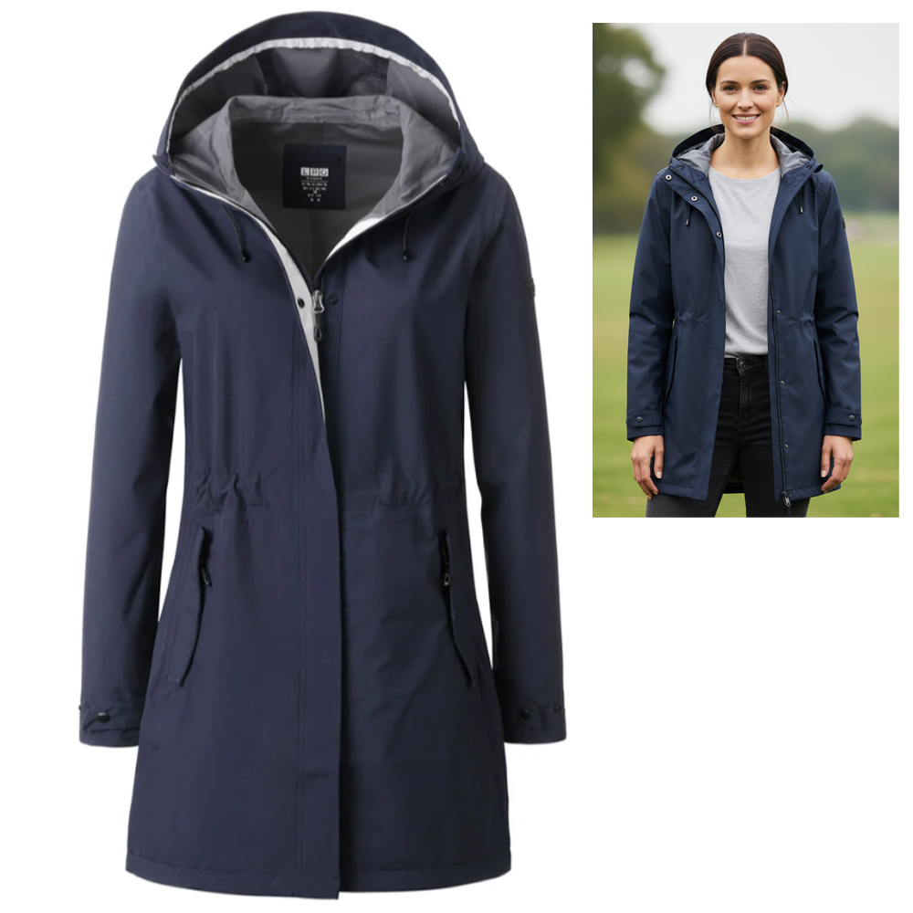 Linea Primero Damen Outdoorparka Insa – wasserdicht atmungsaktiv, navy