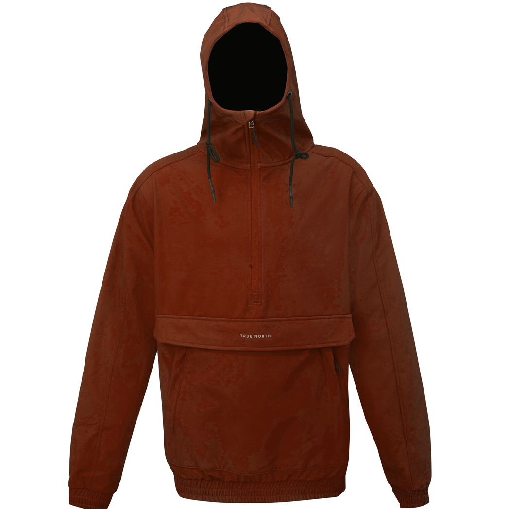 True North - Herren Softshelljacke Hoodie mit Tasche, dark brown