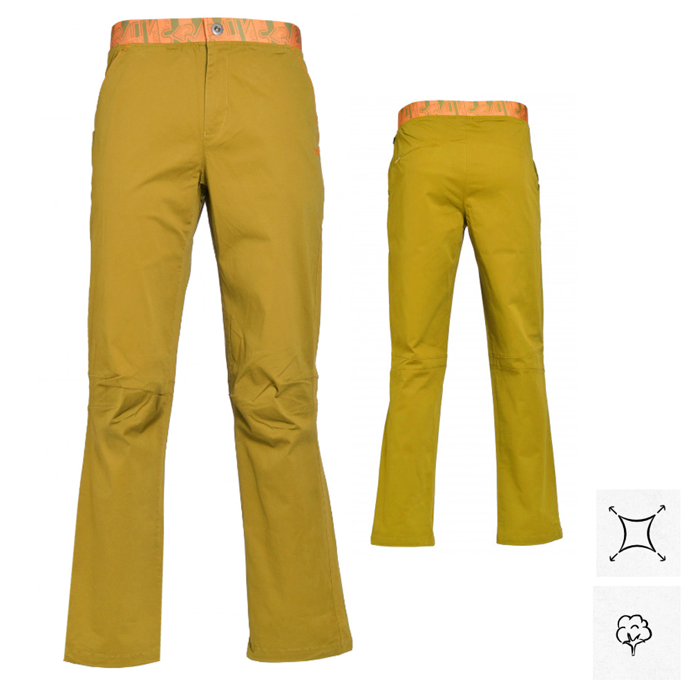 Skratta - KJELL Pant - lange Hose Stretch Klettern und Casual, gold