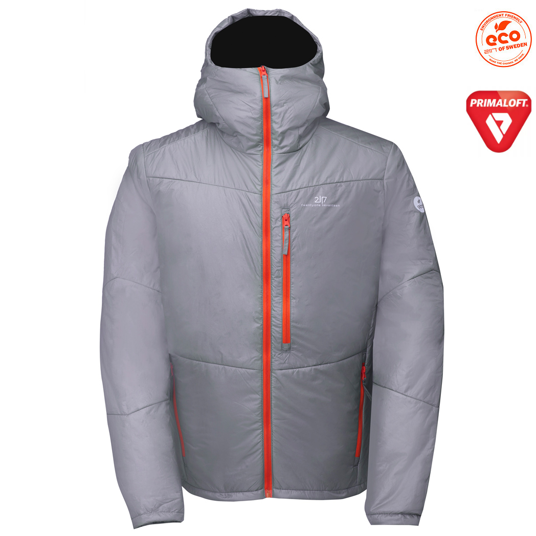 2117 of Sweden - Fisketorp BIO Primaloft Hybridjacke, grau