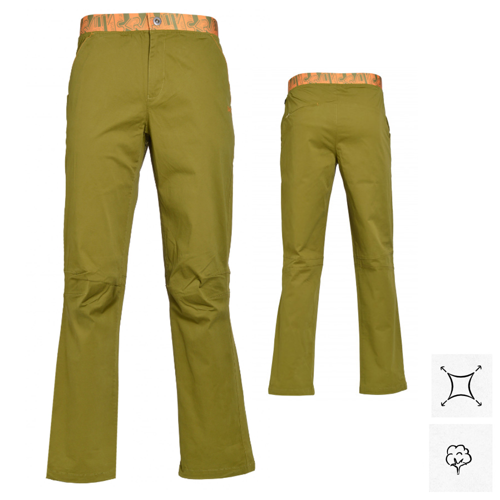 Skratta - KJELL Pant lange Hose Stretch Klettern, avocado