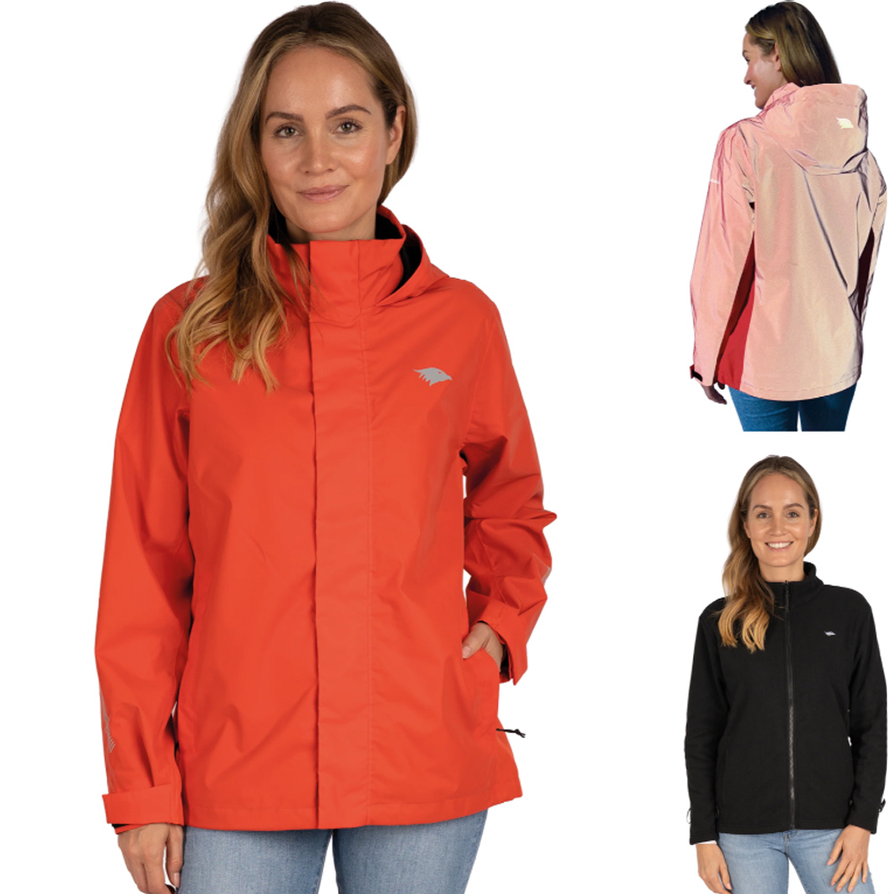Valkental - Damen 3in1 Smart Jacke reflektierend & wasserdicht Fleece