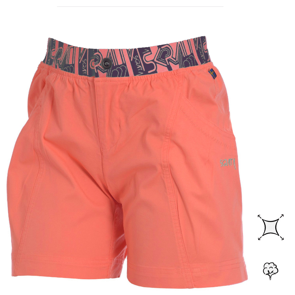 SKRATTA - Trekkingshorts Wandershorts Damen Skadi, neon
