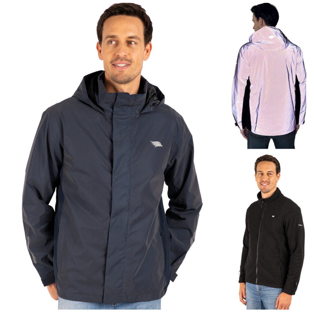 Valkental - 3in1 Smart Jacket reflektierend & wasserdicht mit Fleece