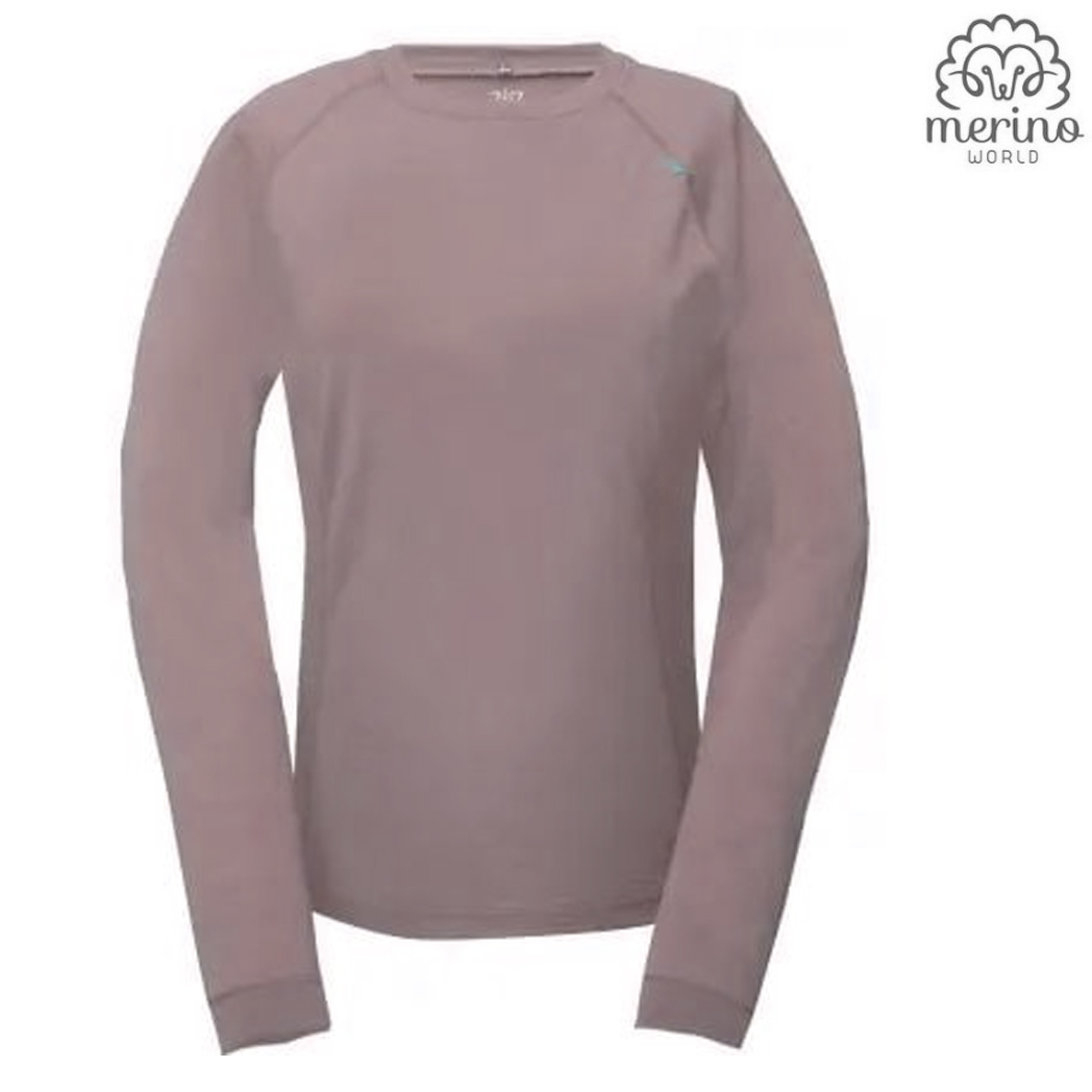 2117 of Sweden - Damen Merino Longshirt Flarken, rose