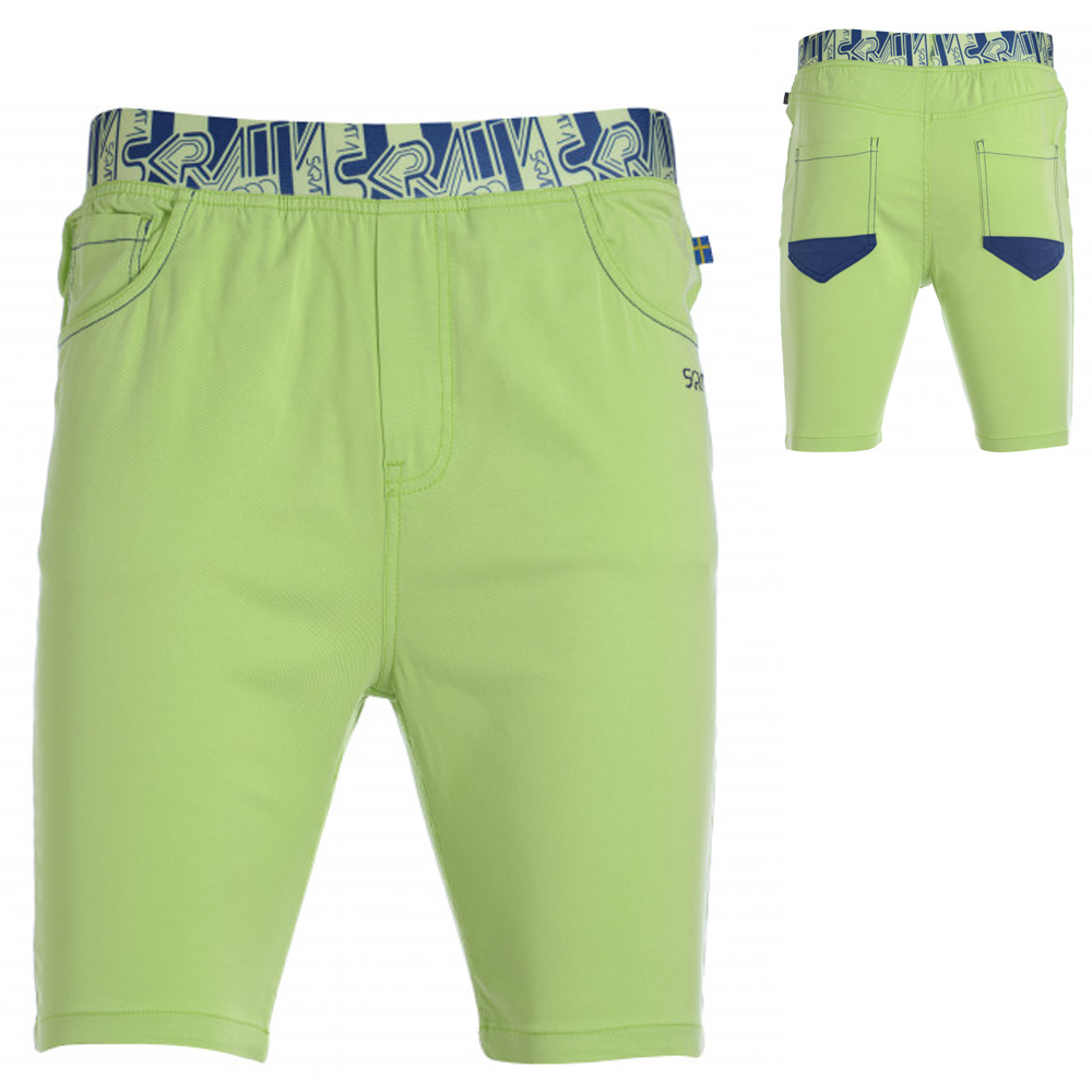 SKRATTA Herren Findus Shorts Lyocell & Baumwolle Atmungsaktiv, grün