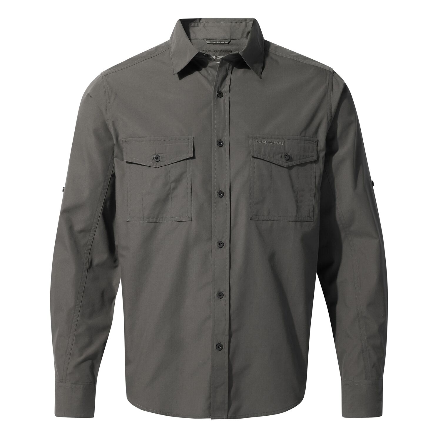 Craghoppers - Herren KIWI LS HEMD Nosilife - Reise-,Wanderhemd, grau