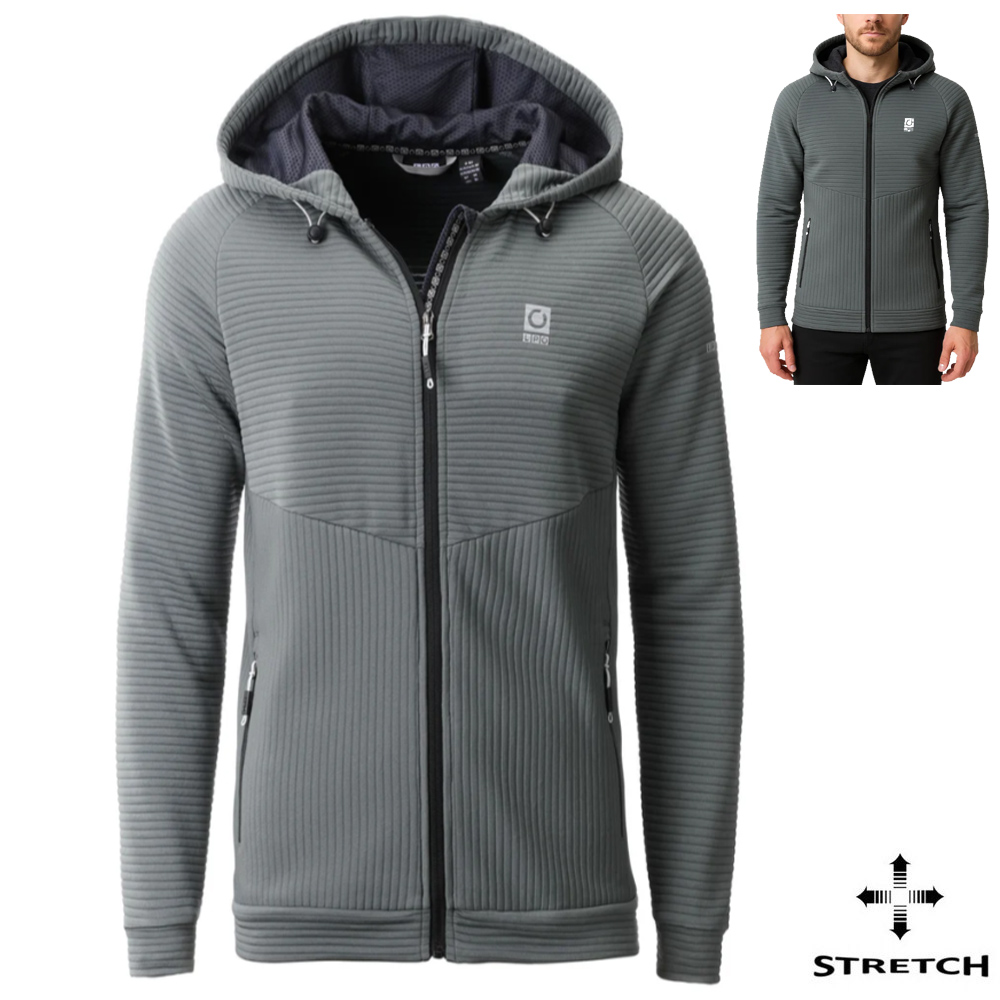 LPO - funktionelle Fleecejacke Vincent mit Rippenstruktur, balsam