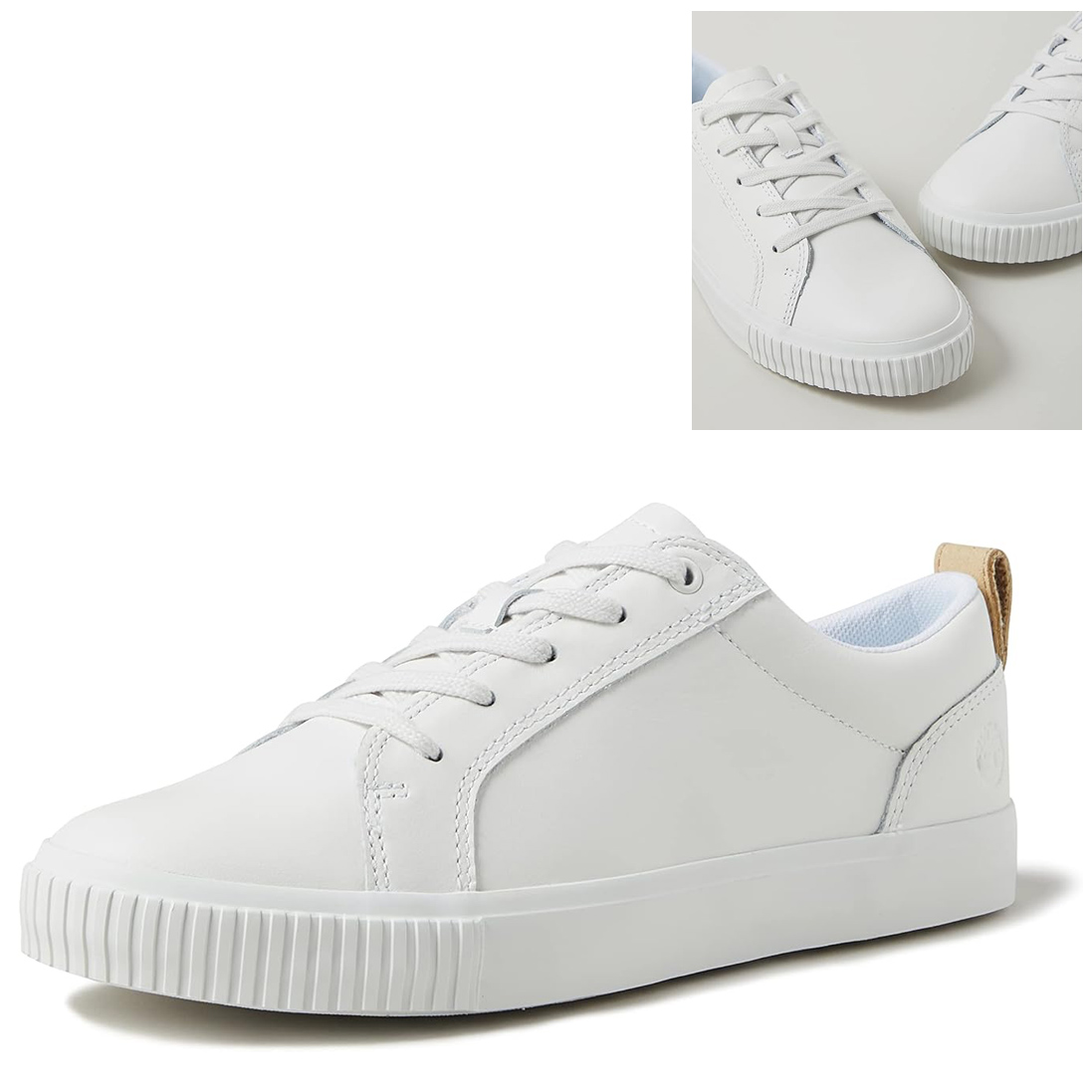 Timberland Newport Bay Leather Oxford Schuhe Sneaker, weiß