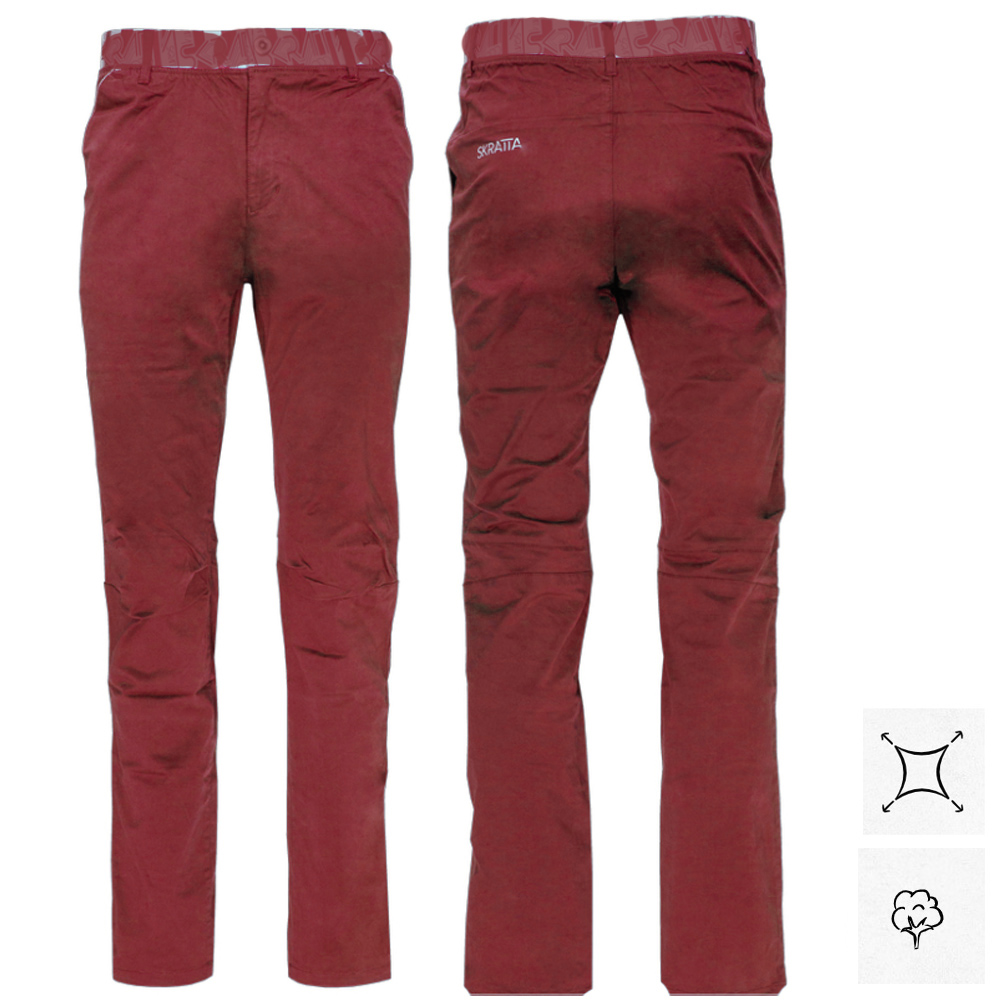Skratta - KJELL Pant lange Hose Stretch Klettern, dunkelgrot