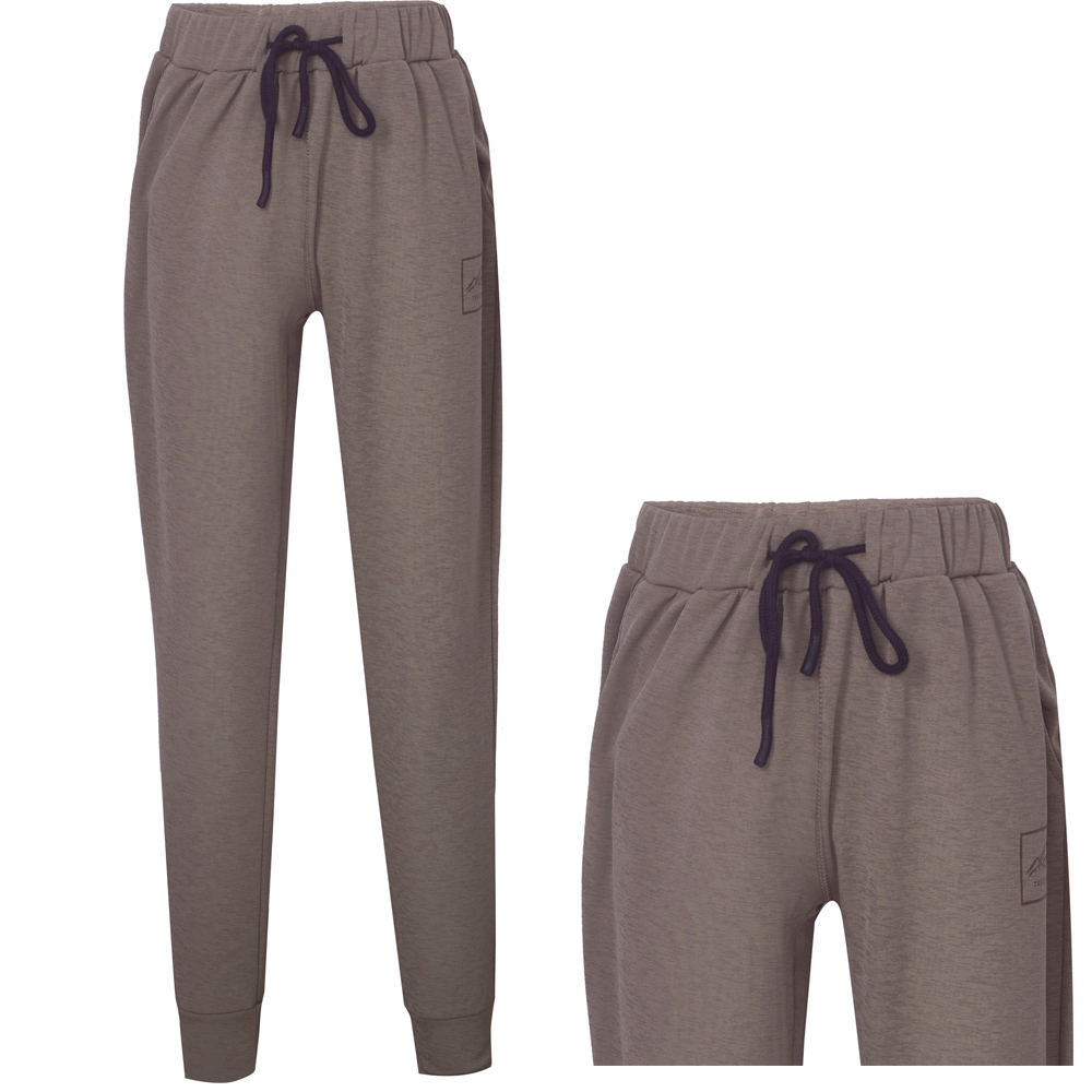 True North - Herren Jogging Hose dickere Fleecehose, bark
