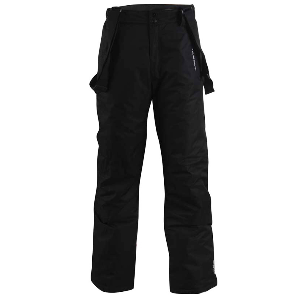 TRUE NORTH - Herren Skihose Winterhose mit Träger 5K warm, schwarz