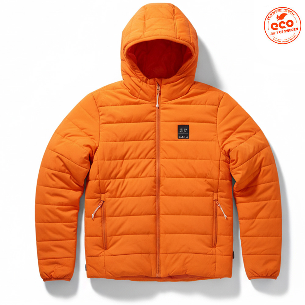 2117 of Sweden - wattierte Winterjacke Herbstjacke wasserfest, orange