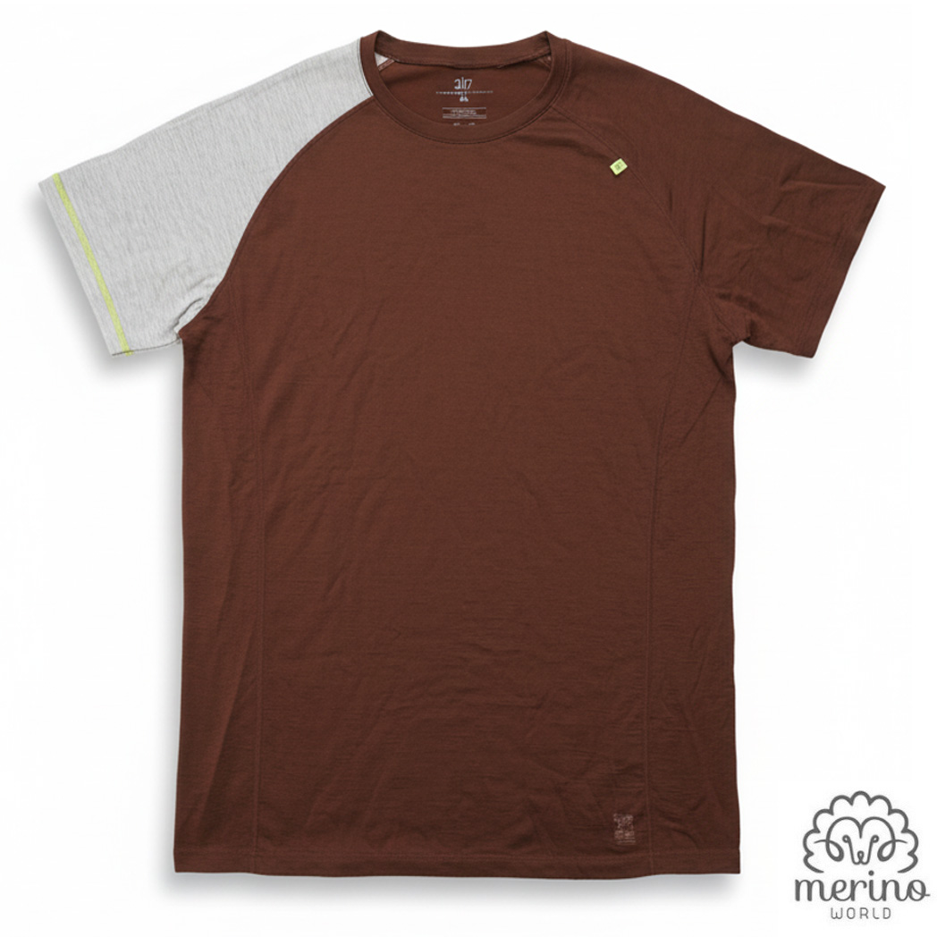 2117 of Sweden - Herren Merino T-Shirt Ullanger 180, rum raisin
