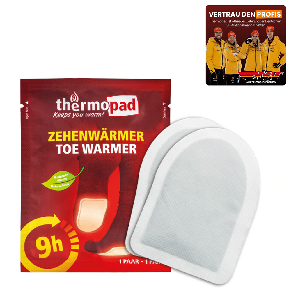 Thermopad - Zehenwärmer Fußwärmer – 9h warme Füße | Das Original