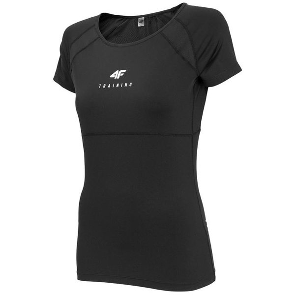 4F- Damen Trainingsshirt - schwarz