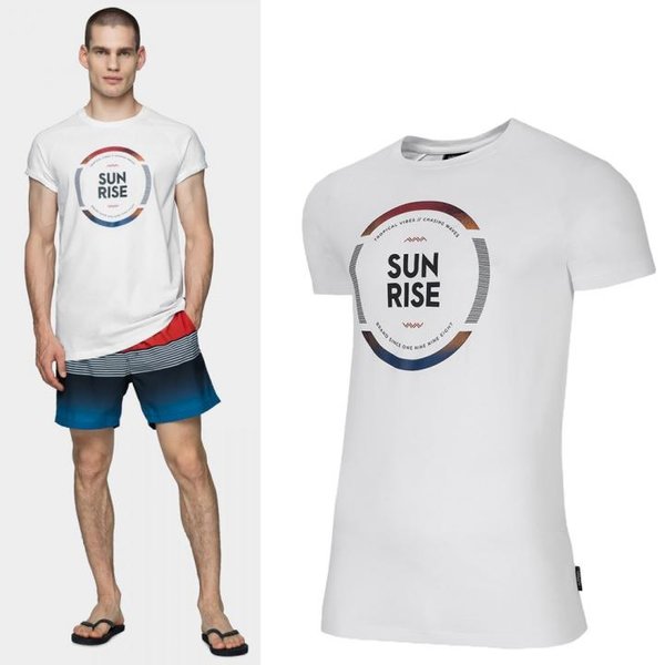 Outhorn - SUN RISE - Herren T-Shirt - weiß