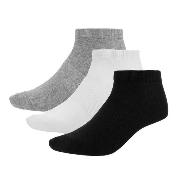 Outhorn - 3er Pack Sneakersocken - Freizeitsocken schwarz/grau/weiß