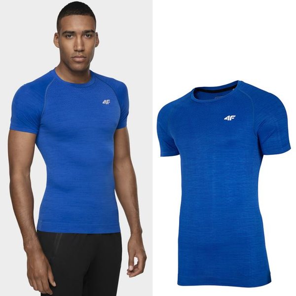 4F - Herren Sport T-Shirt - blau