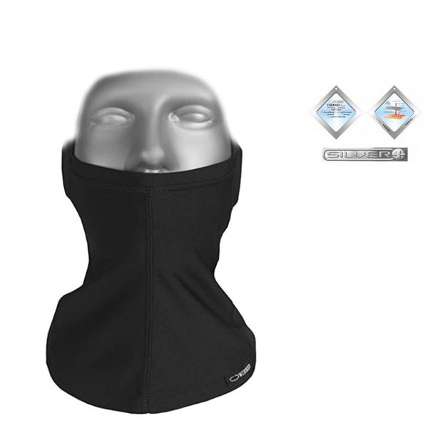 Gwinner - Sturmhaube Kopfhaube Gesichtsmaske - SILVERPLUS, schwarz L/XL