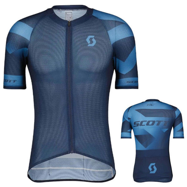 Scott - Herren RC Premium Climber Fahrrad Trikot kurz midnight blau