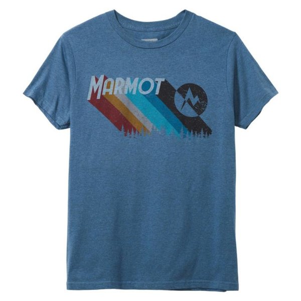 Marmot - Herren Radical Tee T-Shirt, blau