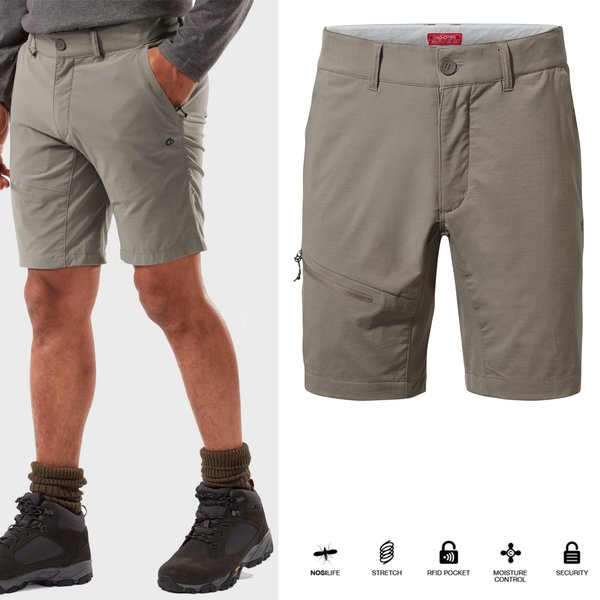 Craghoppers - Pro Active Shorts - Herren Trekkingshort mit Insektenschutz - beige