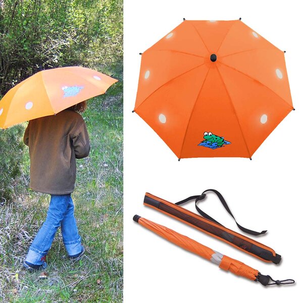 EuroSCHIRM - Göbel - Kinder Regenschirm, Trekkingschirm - Swing liteflex orange