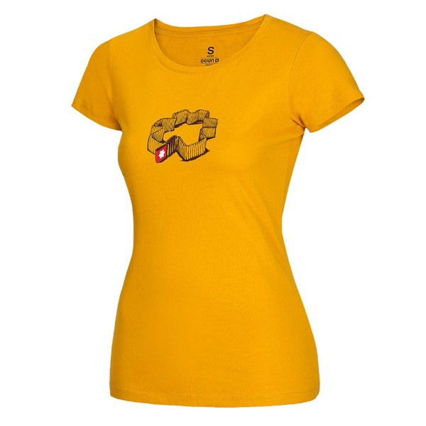 OCUN - T Sling Baumwolle T-Shirt - Damen Klettershirt, gelb