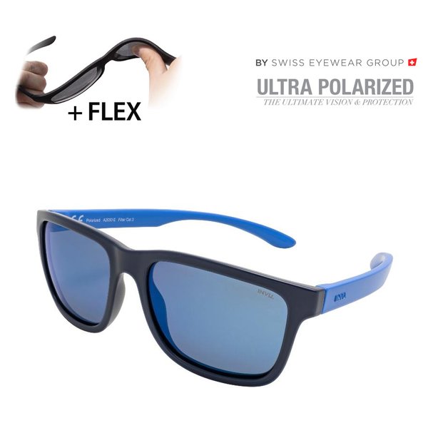 INVU - Swiss Eyewear Group - Ultra Polarized Sonnenbrille mit Flex - navy