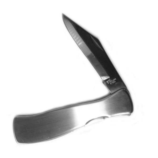STEEL KNIVE - Taschenmesser - eine Klinge - Stainless Steel - groß