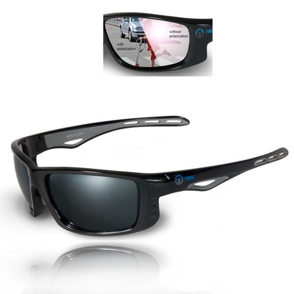 Nexi - S-3D-P Sonnenbrille Sportbrille, polarisierte Gläser