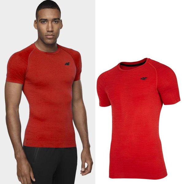 4F - Herren Sport T-Shirt - rot