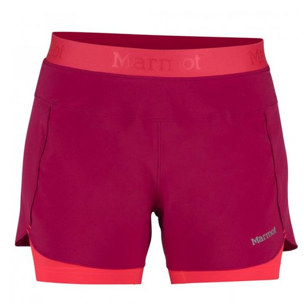 Marmot - Pulse Short - Damen Sportshort Laufshort - pink