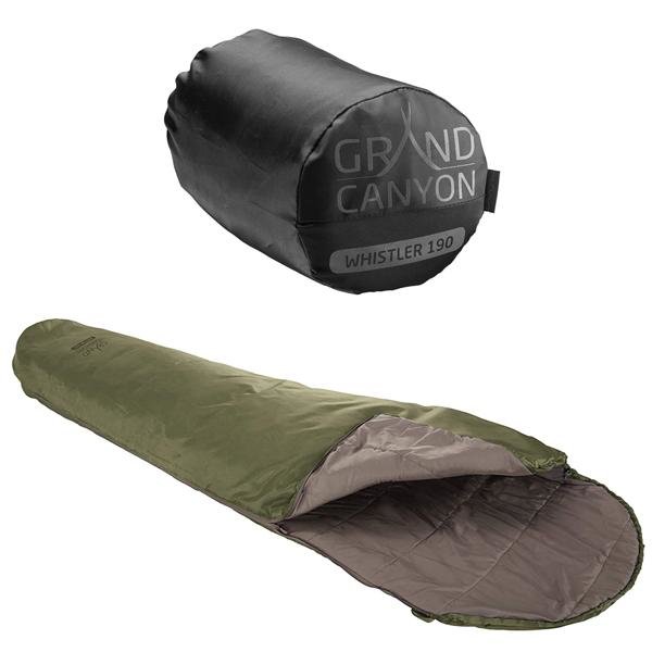 Grand Canyon Whistler - Mumienschlafsack für den Sommer, Ultraleicht und kompakt, olive