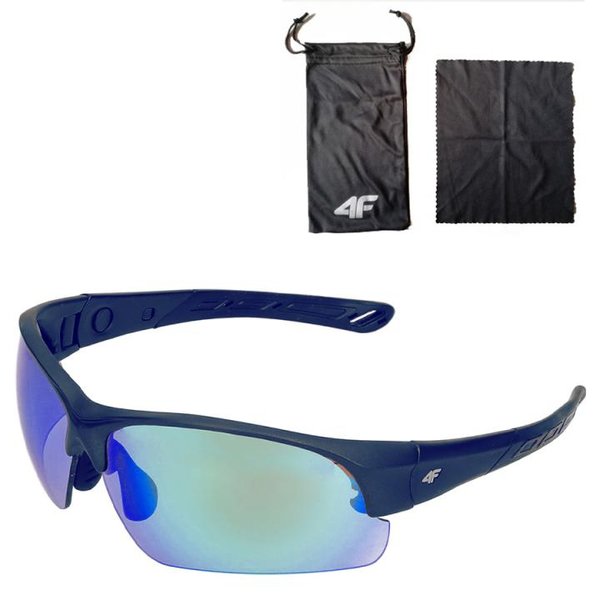 4F - Sport Sonnenbrille - REVO Gläser UV 400 - blau