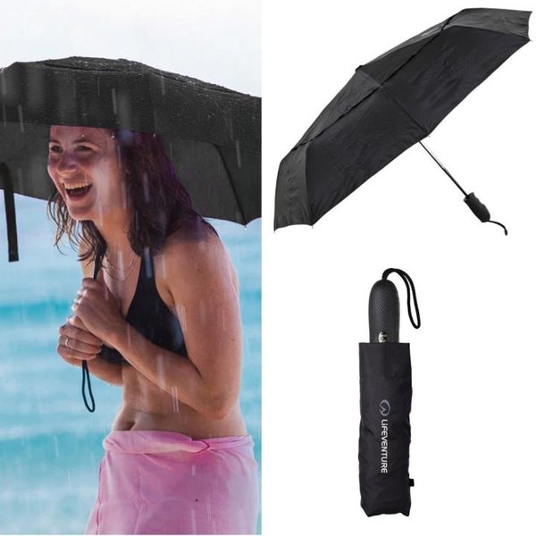Lifeventure - Trek Umbrella Medium - Automatik Regenschirm