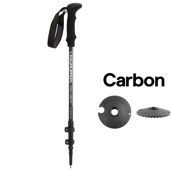 Craghoppers - Carbon 3 tlg.Teleskopstock mit Außenklemmung - Stück