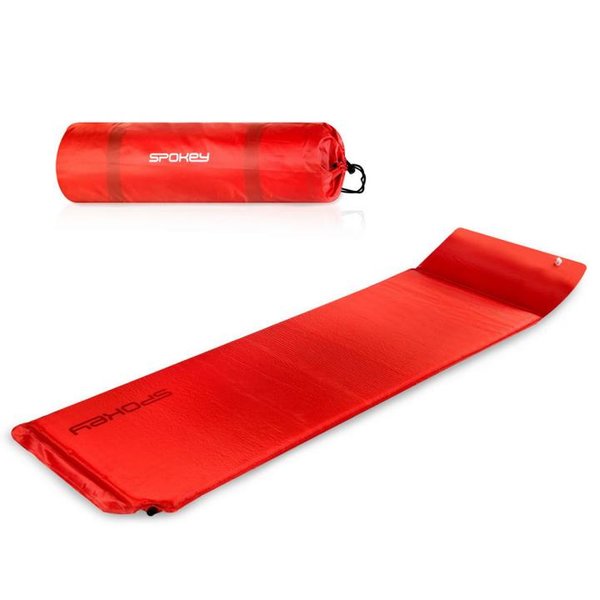 Spokey - Savory Pillow - selbstaufblasbare Isomatte - rot
