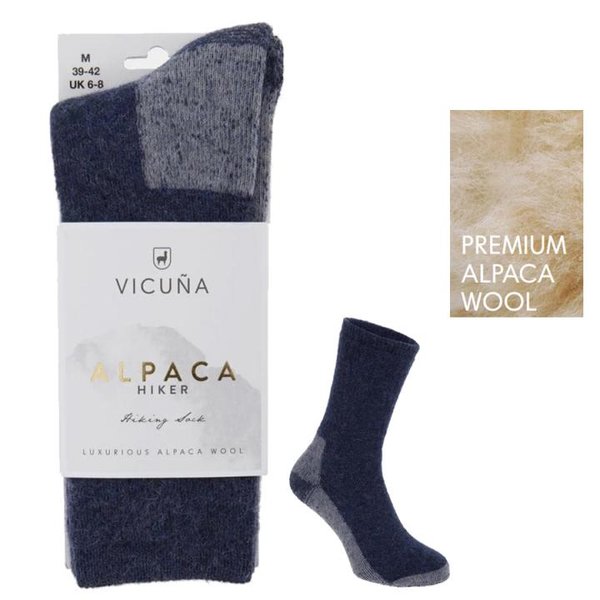 VICUNA - ALPACA HIKER - Luxurious Wool Socken - Outdoor - navy