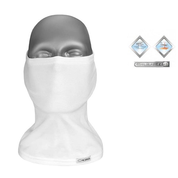 Gwinner - Sturmhaube - Kopfhaube - Gesichtsmaske - Halswärmer - SILVERPLUS - weiß XL/XXL